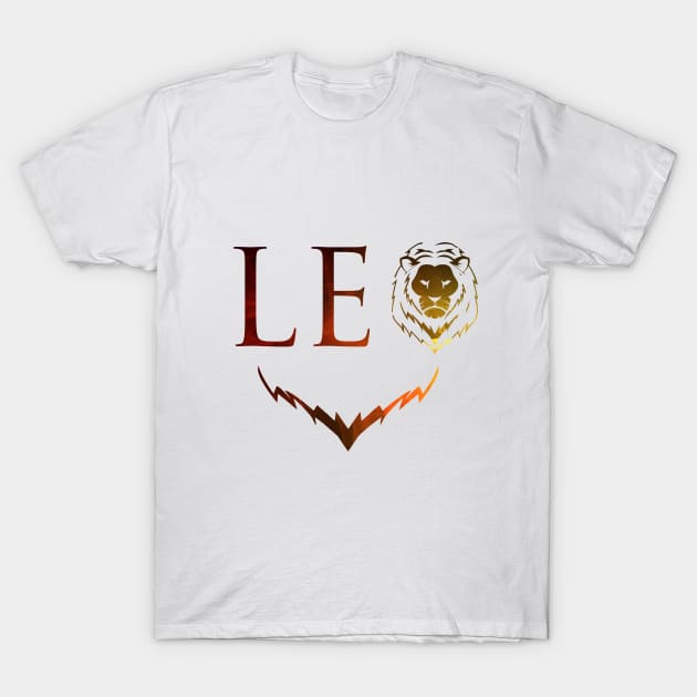 Leo Design T-Shirt by cusptees